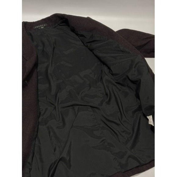 Theory Women's Blazer Size 6 Wool Angora Blazer Jacket Purple Dark Academia - Picture 10 of 12